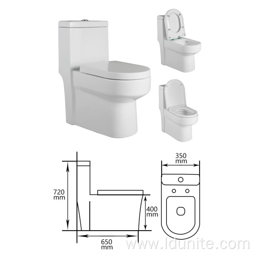 Top Quality Sanitary ware Siphonic Jet One-piece Toilet